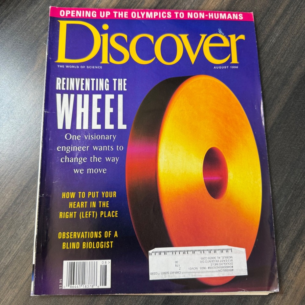 Discover Magazine August 1996‎ Reinventing The Wheel Science Technology